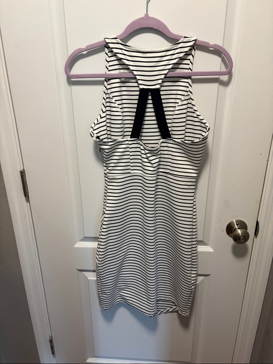 Jack by BB Dakota Black & White Striped Sleeveless Midi Dress - Picture 2 of 2
